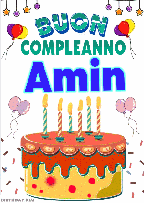 Buon Compleanno Amin gif