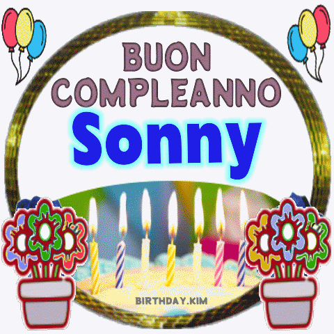 Buon Compleanno Sonny gif