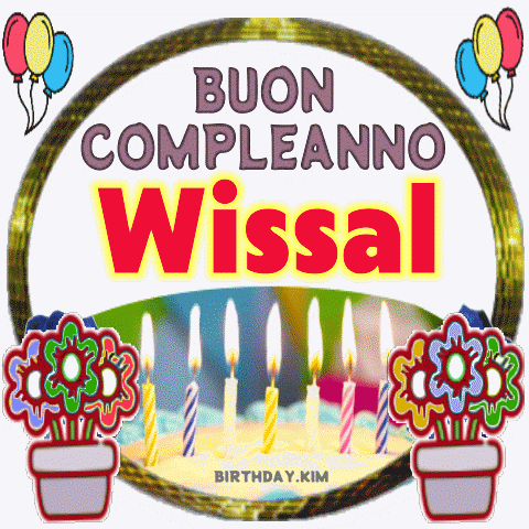 Buon Compleanno Wissal gif