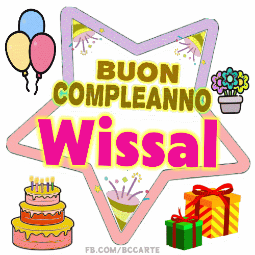 Buon Compleanno Wissal gif