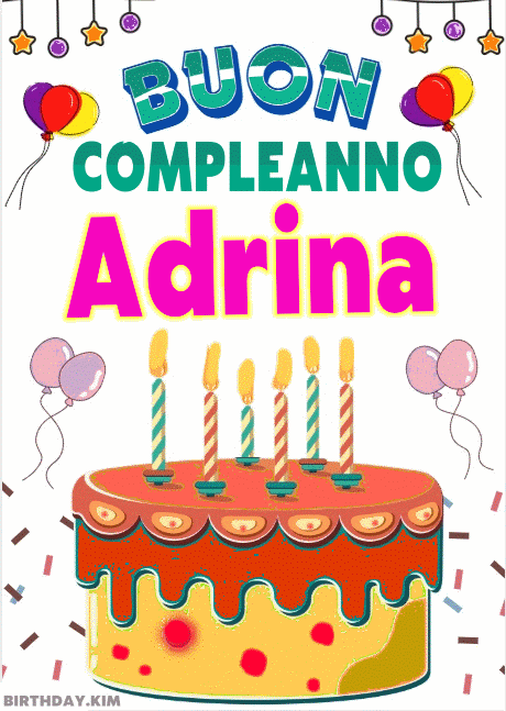 Buon Compleanno Adrina gif