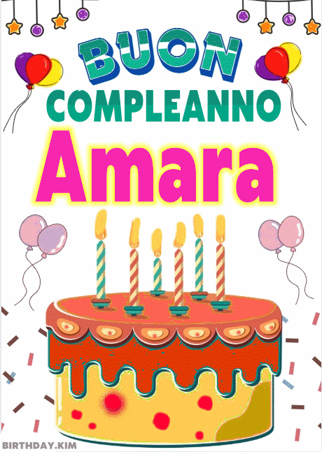 Buon Compleanno Amara gif