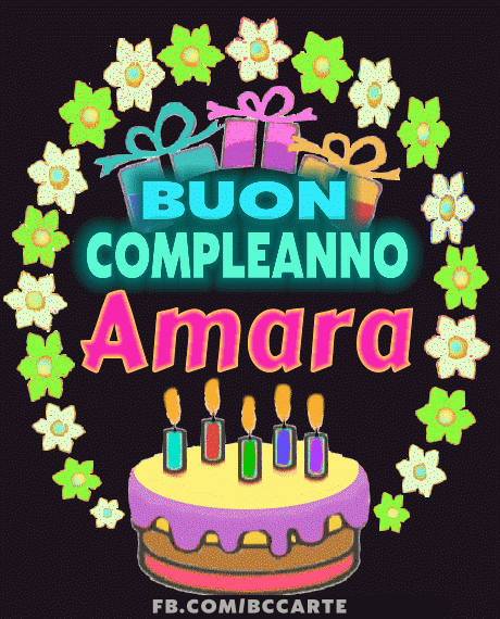 Buon Compleanno Amara gif