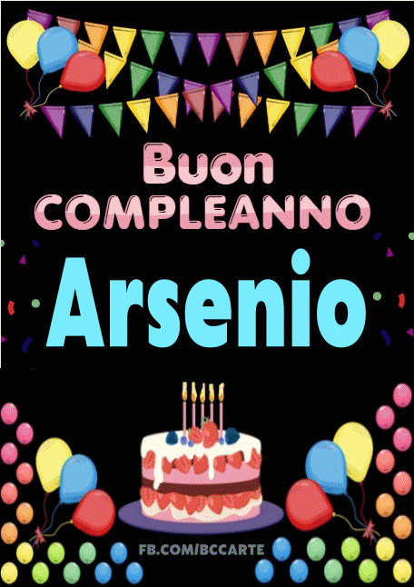 Buon Compleanno Arsenio gif