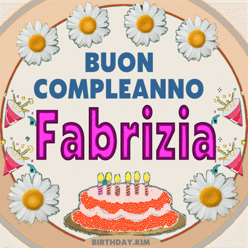 Buon Compleanno Fabrizia gif