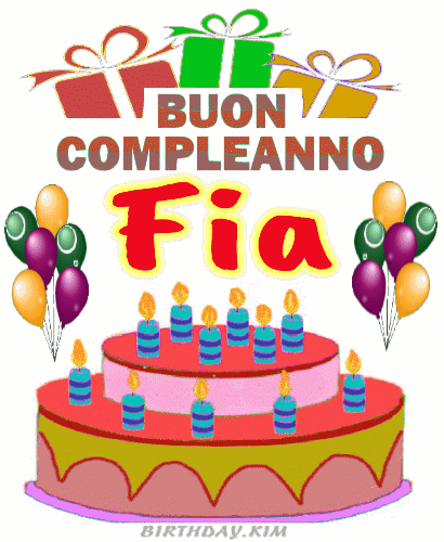 Buon Compleanno Fia gif