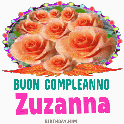 Buon Compleanno Zuzanna gif