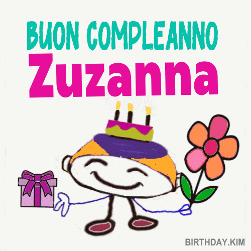Buon Compleanno Zuzanna gif