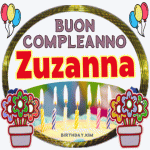 Buon Compleanno Zuzanna gif