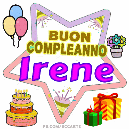 Buon Compleanno Irene gif