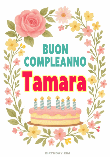 Buon Compleanno Tamara gif