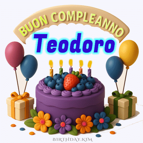 Buon Compleanno Teodoro gif