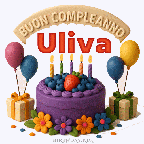 Buon Compleanno Uliva gif