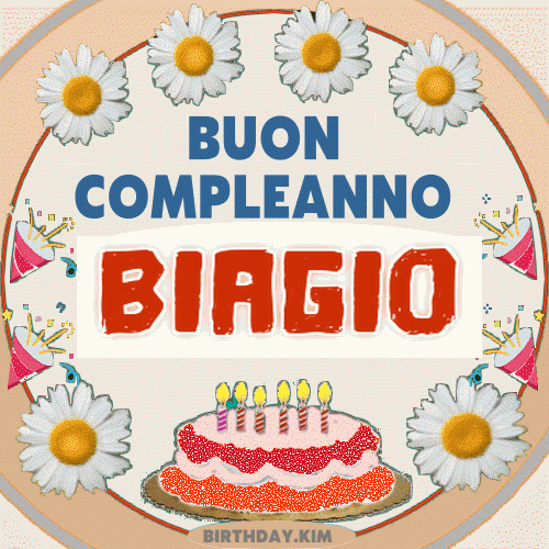 Buon Compleanno Biagio Gif