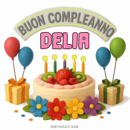 Buon Compleanno Delia Gif