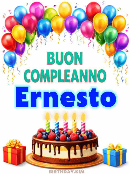 Buon Compleanno Ernesto Gif