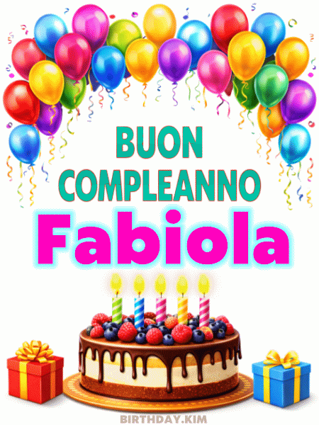 Buon Compleanno Fabiola Gif