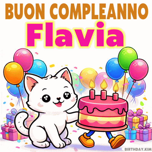 Buon Compleanno Flavia gif