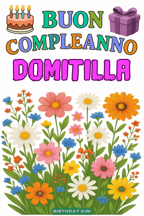 Buon Compleanno Domitilla gif
