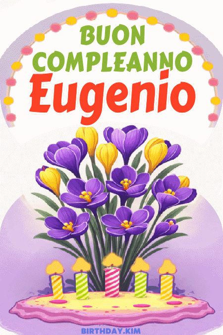 Buon Compleanno Eugenio Gif