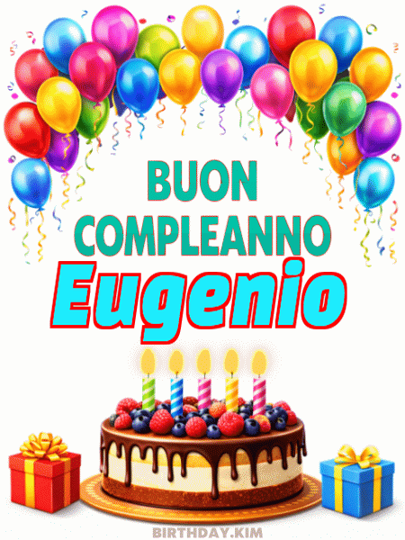 Buon Compleanno Eugenio Gif