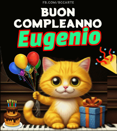 Buon Compleanno Eugenio Gif