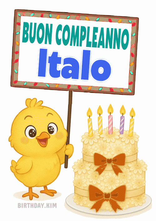 Buon Compleanno Italo Gif