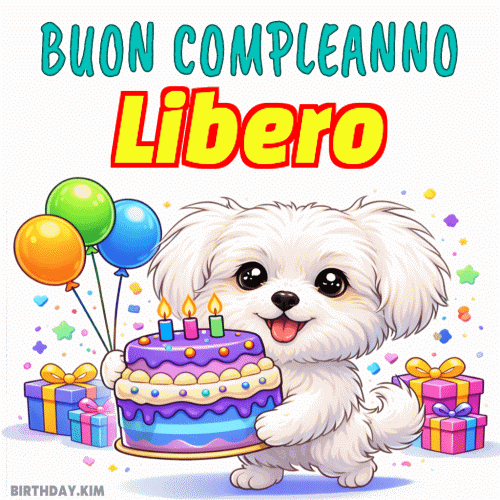 Buon Compleanno Libero Gif