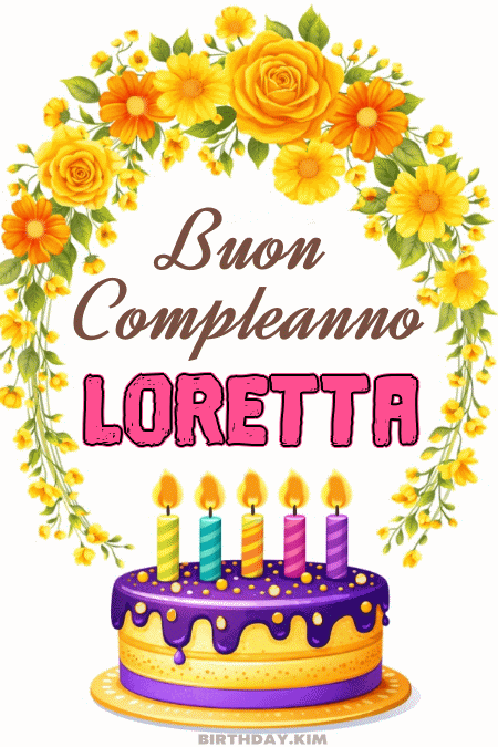 Buon Compleanno Loretta Gif