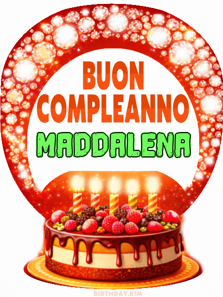 Buon Compleanno Maddalena Gif