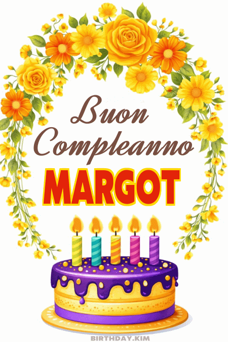 Buon Compleanno Margot Gif