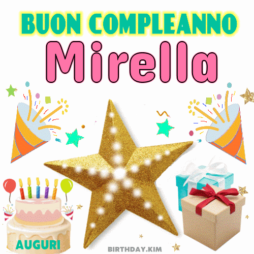 Buon Compleanno Mirella Gif
