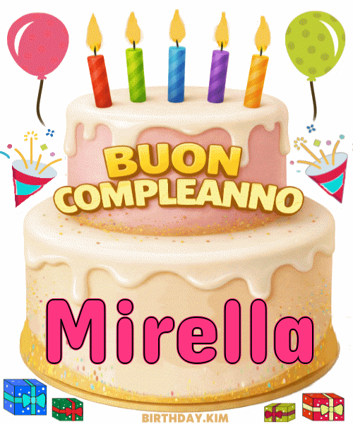 Buon Compleanno Mirella Gif