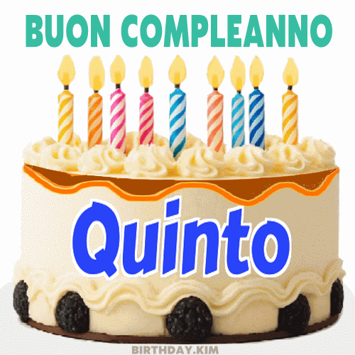 Buon Compleanno Quinto Gif