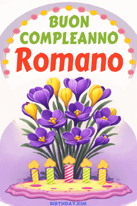 Buon Compleanno Romano Gif
