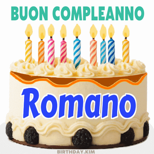 Buon Compleanno Romano Gif