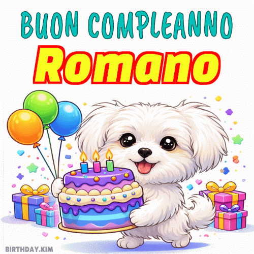 Buon Compleanno Romano Gif