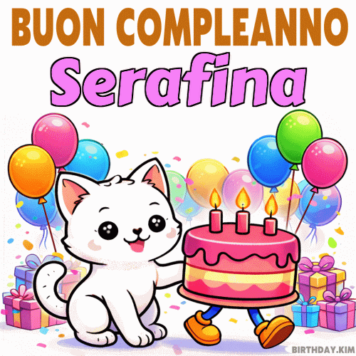 Buon Compleanno Serafina Gif