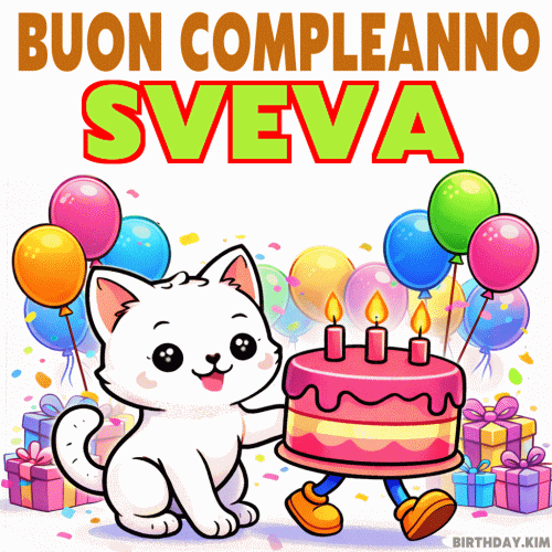 Buon Compleanno Sveva GIF