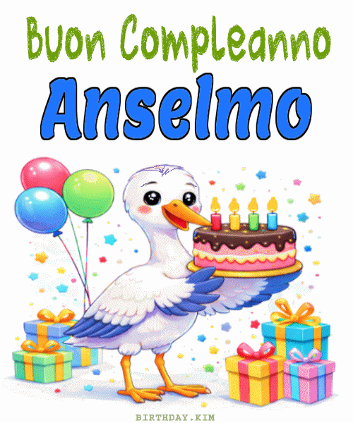 Buon Compleanno Anselmo GIF