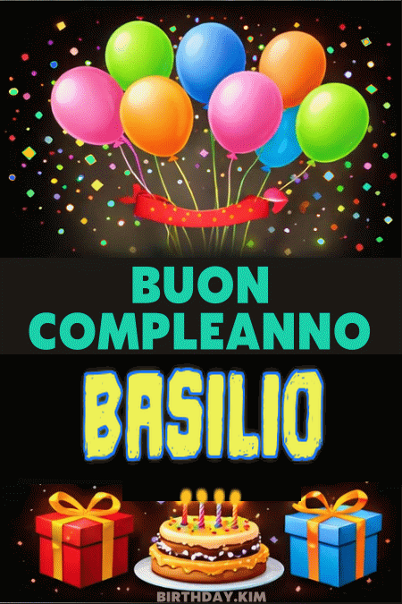 Buon Compleanno Basilio
