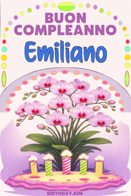 Buon Compleanno Emiliano: GIF e Auguri