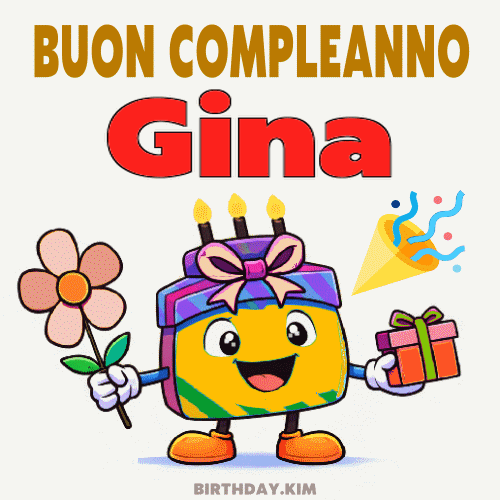 Buon Compleanno Gina GIF