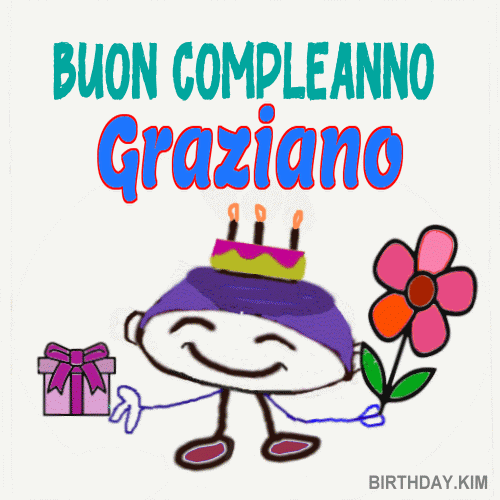 Buon Compleanno Graziano GIF