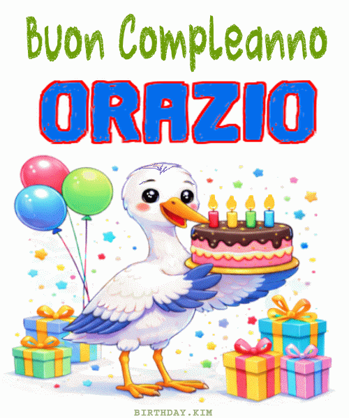 Buon Compleanno Orazio GIF