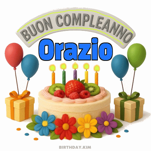 Buon Compleanno Orazio GIF