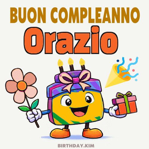 Buon Compleanno Orazio GIF