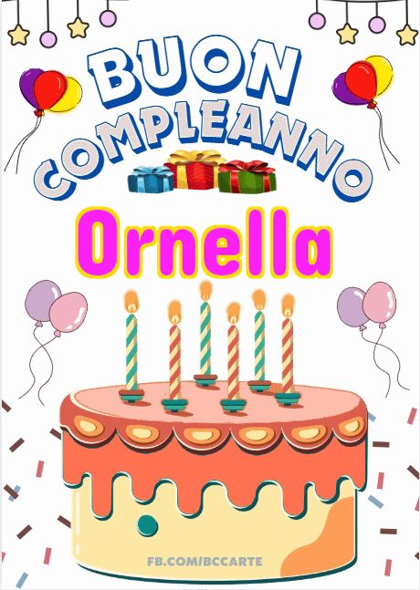 Buon Compleanno Ornella Gif