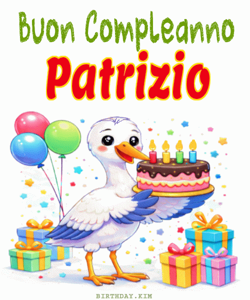 Buon Compleanno Patrizio GIF