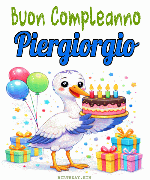 Buon Compleanno Piergiorgio GIF
